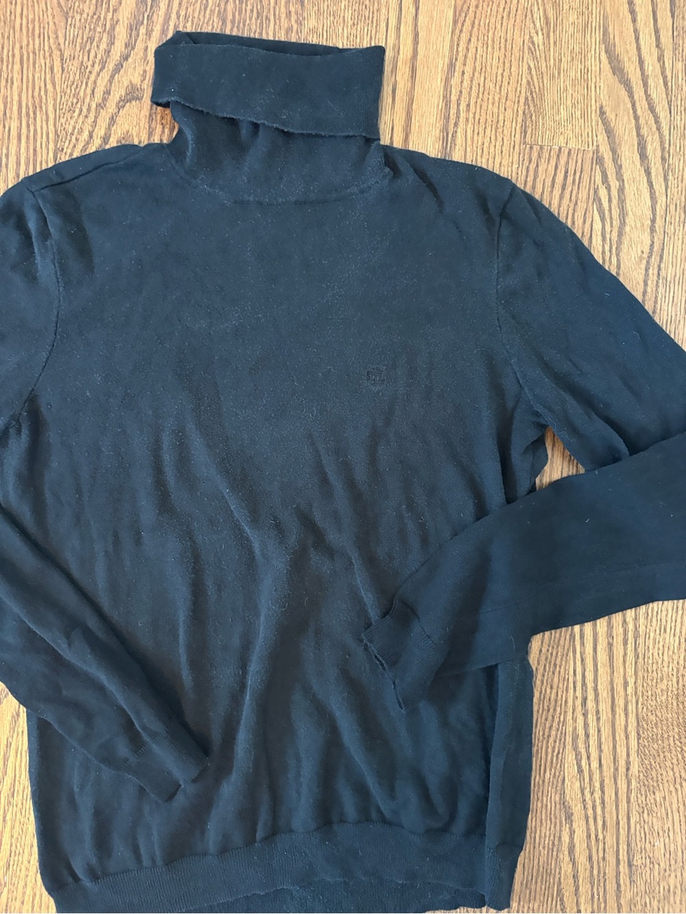 Lauren Ralph Lauren Black Turtleneck Sweater - Slim Knit